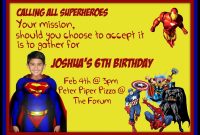 Superman Invitation Card Template  Sunshinebizsolutions within Superman Birthday Card Template