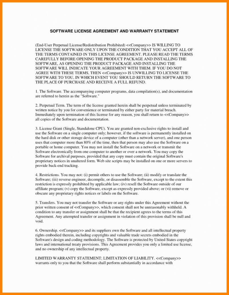 Supplier Warranty Agreement Sample for Limited Warranty Agreement Template