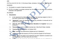 Supply Agreement  Free Template  Sample  Lawpath regarding Preferred Supplier Agreement Template