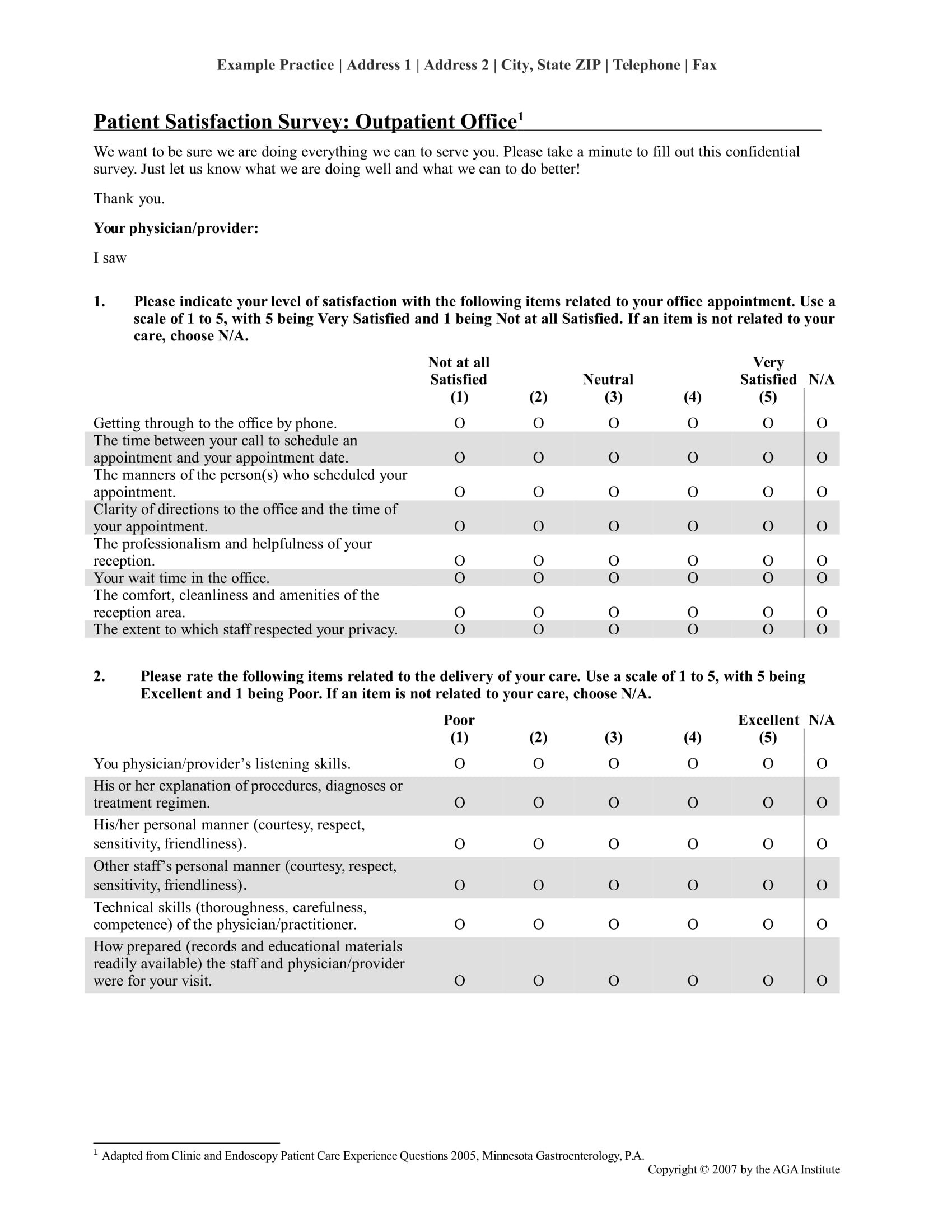 Survey Examples In Word  Examples intended for Questionnaire Design Template Word