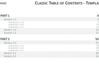 Table Of Content Templates For Powerpoint And Keynote for Word 2013 Table Of Contents Template