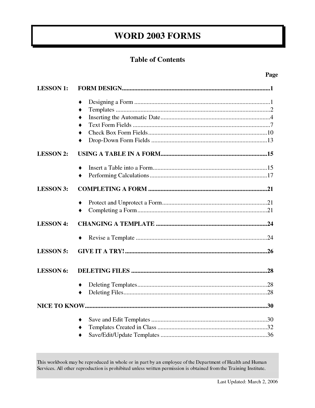 Table Of Contents Template  New Images  Office Tipstemplates for Microsoft Word Table Of Contents Template