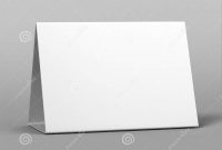 Tablet Tent Talkers Promotional Menu Cards White Blank Empty For intended for Blank Tent Card Template