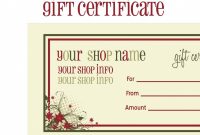 Tattoo Gift Certificate Template Free with Tattoo Gift Certificate Template