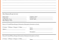 Technology Incident Report Template Templates Information Word regarding Template For Information Report