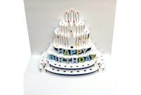 Template Birthday Cake Pop Up Card Template Happy Kirigami Tutorial pertaining to Happy Birthday Pop Up Card Free Template