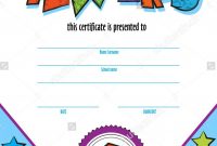 Template Child Certificate To Be Awarded Kindergarten Preschool pertaining to Children&#039;s Certificate Template