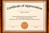 Template Editable Certificate Of Appreciation Template Free With with regard to Professional Certificate Templates For Word