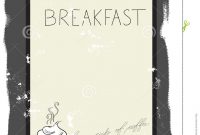Template For Breakfast Menu Stock Vector  Illustration Of Menu regarding Breakfast Menu Template Word