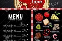 Template For Restaurant Menu Stock Vector  Illustration Of Prices for Sample Menu Design Templates