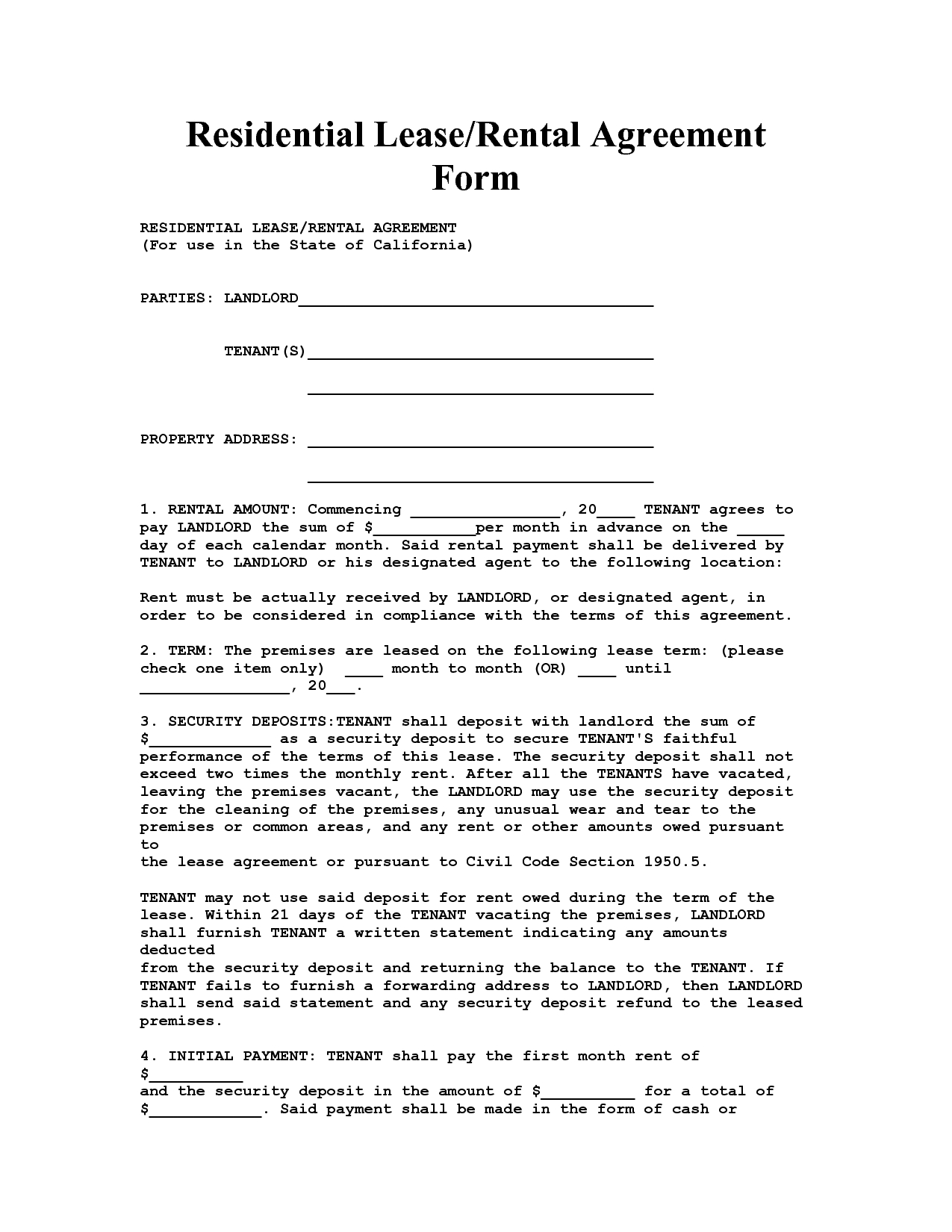 Template Free Room Rental Lease Agreement For Rentalfree Ideas within Irish Lease Agreement Template
