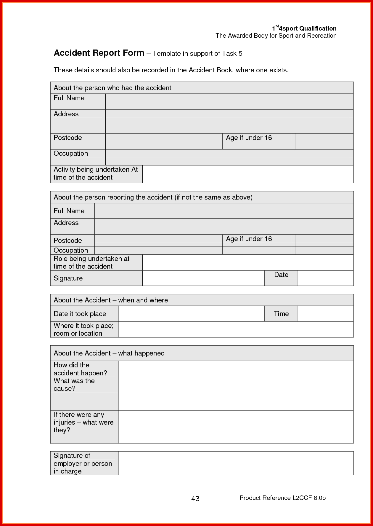 Template Ideas Accident Incident Report Form Example Best Of And intended for Health And Safety Incident Report Form Template