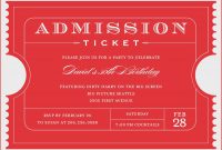 Template Ideas Admission Ticket For Word Lovely Masir Marvelous pertaining to Blank Admission Ticket Template