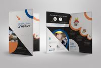 Template Ideas Bi Fold Brochure Half Construction Company for 2 Fold Brochure Template Free