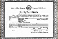 Template Ideas Birth Cirtificatee Printable Baby Certificate for Birth Certificate Template For Microsoft Word