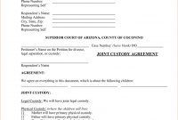 Template Ideas Custody Agreement Forms Joint Form Ontario Uk in Child Relocation Agreement Template
