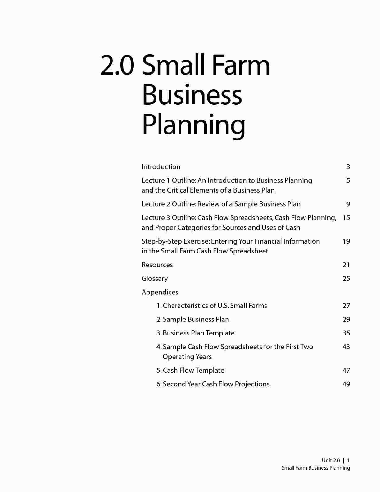 Template Ideas Farm Business Plan Small Valid Free Agriculture in Free Agriculture Business Plan Template