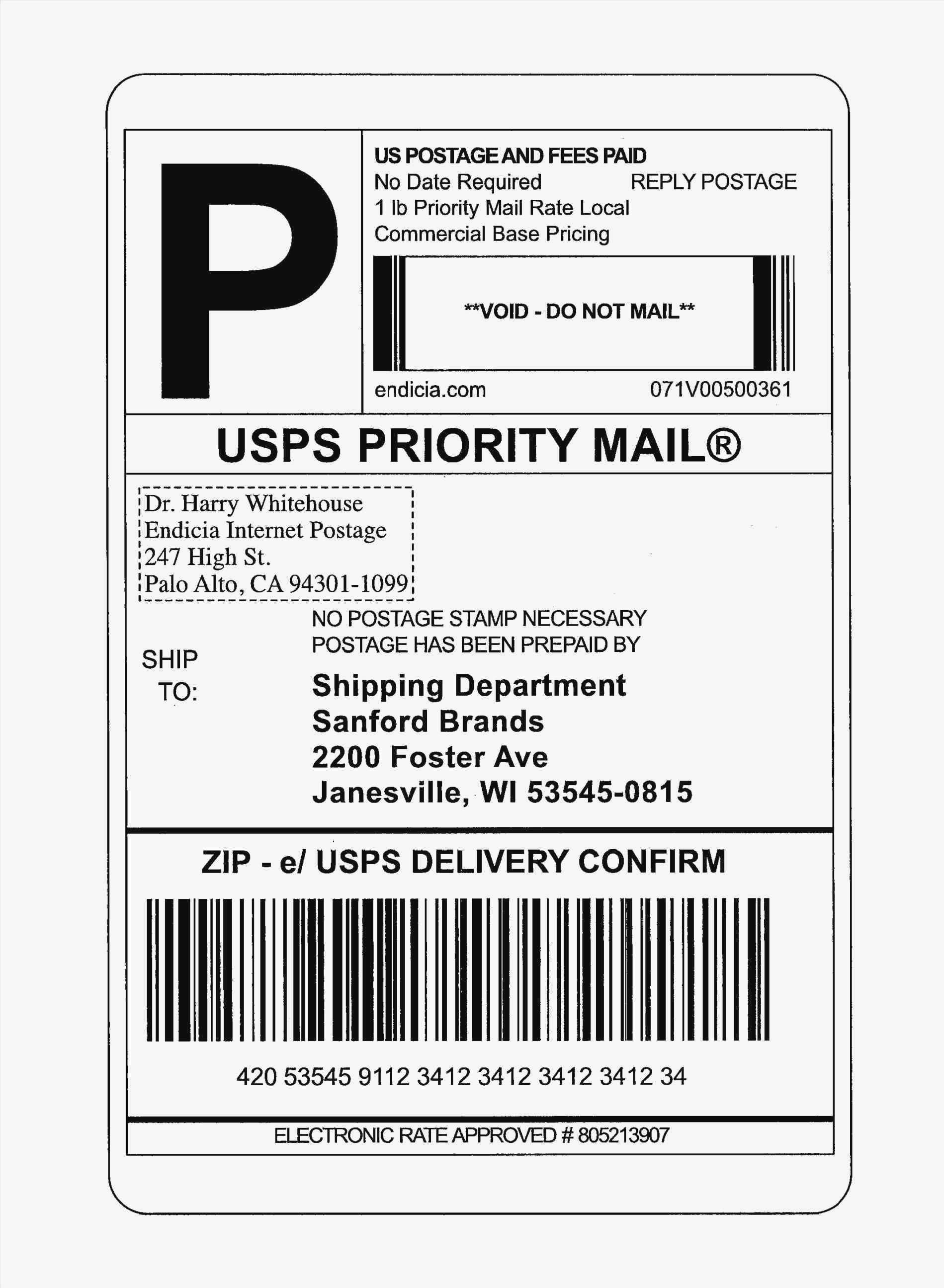 Template Ideas Fedex Print Shipping Label Inspirational Usps pertaining to Fedex Label Template Word