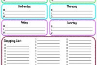 Template Ideas Free Meal Planner Stirring Monthly Excel Grocery intended for Menu Planner With Grocery List Template