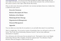 Template Ideas Free Simple Business Plan Basic Elegant Very pertaining to Very Simple Business Plan Template