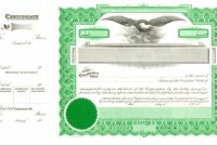 Template Ideas Free Stock Certificate Form Vector Illustration pertaining to Free Stock Certificate Template Download