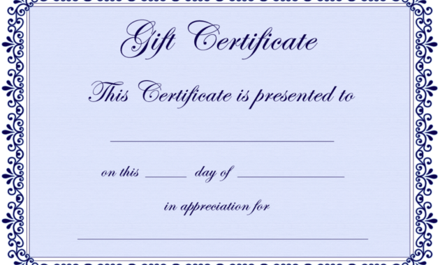 Template Ideas Gift Certificate Impressive Pdf Free Birthday intended for Fillable Gift Certificate Template Free
