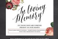Template Ideas In Loving Memory Templates Free Printable pertaining to In Memory Cards Templates