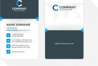Template Ideas Vertical Double Sided Business Card Blue Vector pertaining to Double Sided Business Card Template Illustrator