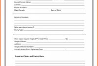 Template Ideas Work Incident Report Employee Form For Best S Of pertaining to Incident Report Form Template Qld