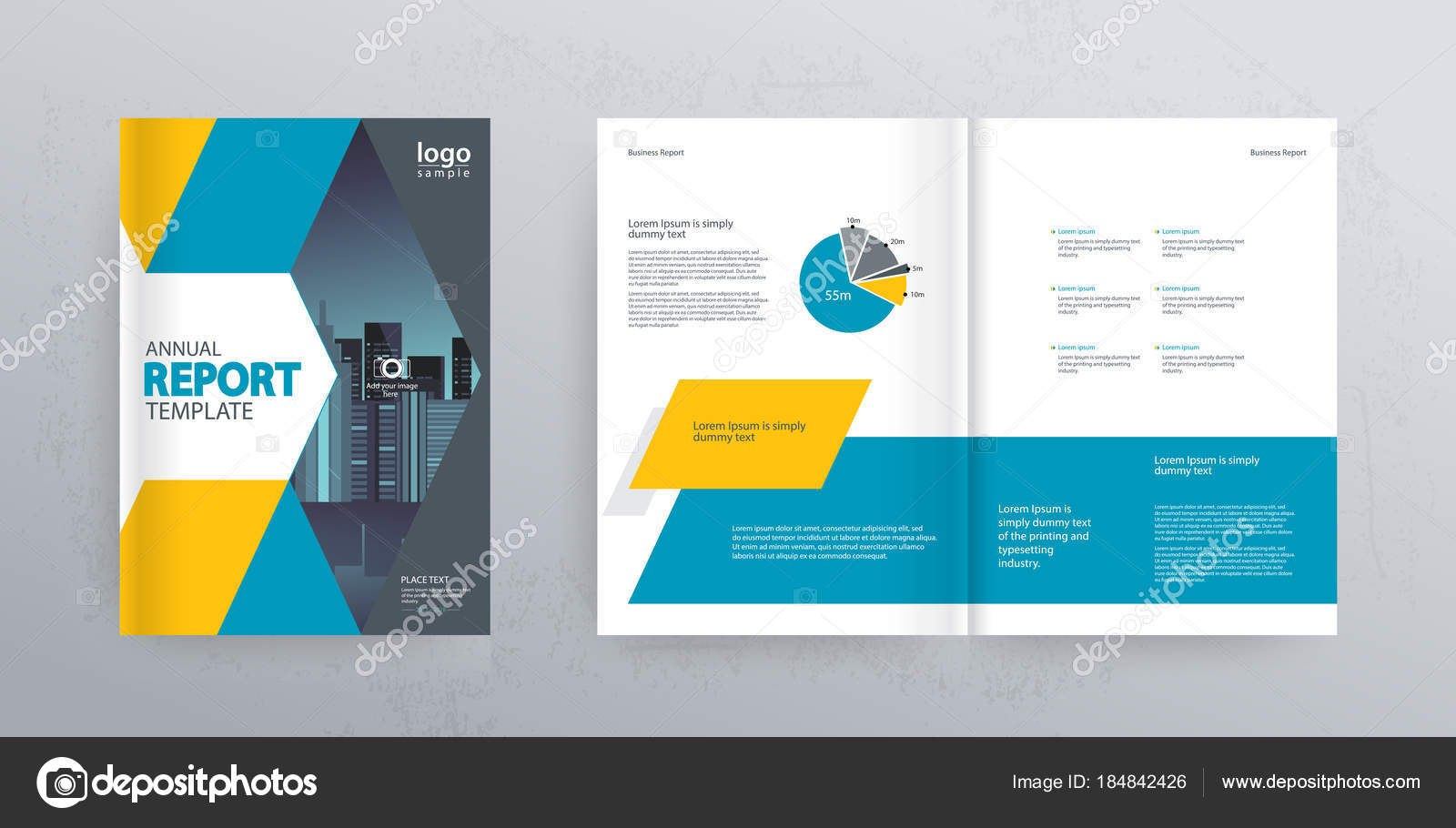 Template Layout Design Cover Page Company Profile Annual Report inside Cover Page For Annual Report Template