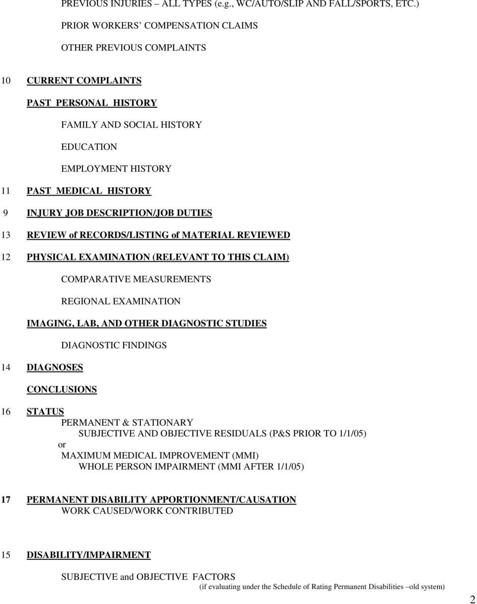 Template Medicallegal Report Workers Compensation  Pdf throughout Medical Legal Report Template