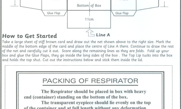 Template Of A Gas Mask Box  Google Search  Activities For Louis throughout Evacuation Label Template