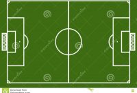 Template Realistic Football Field With Lines And Gates Vector I for Blank Football Field Template