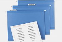 Templates Pendaflex Hanging File Folder Tabs Template  – Label regarding Pendaflex Label Template