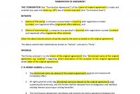 Termination Of Agreement Template – Uk Template Agreements And for Termination Of Shareholders Agreement Template