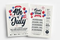 Th Of July Flyer Template  Psd Ai  Vector  Brandpacks intended for 4Th Of July Menu Template