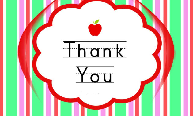 Thank You Cards For Teachers Backgrounds For Powerpoint  Events Ppt pertaining to Thank You Card For Teacher Template