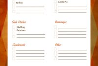 Thanksgiving Menu Templatean Easy Way To Prepare For The Holiday intended for Thanksgiving Menu Template Printable