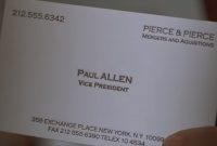 The Business Cards Of American Psycho  Hoban Cards inside Paul Allen Business Card Template