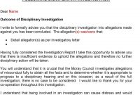 The Moray Council Disciplinary Procedures  Pdf intended for Investigation Report Template Disciplinary Hearing