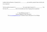 The Sample Of Pre Contract Deposit Agreement Template Printable in Pre Contract Deposit Agreement Template