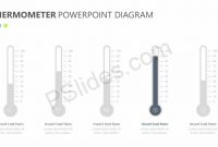 Thermometer Powerpoint Diagram  Pslides regarding Powerpoint Thermometer Template