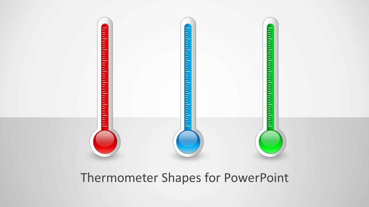 Thermometer Shapes For Powerpoint  Slidemodel throughout Powerpoint Thermometer Template