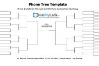 Top  Phone Tree Templates  Update for Calling Tree Template Word
