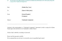 Trademark Assignment Agreement pertaining to Trademark Assignment Agreement Template