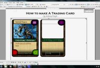 Trading Card Template Word  Template Business within Baseball Card Template Word
