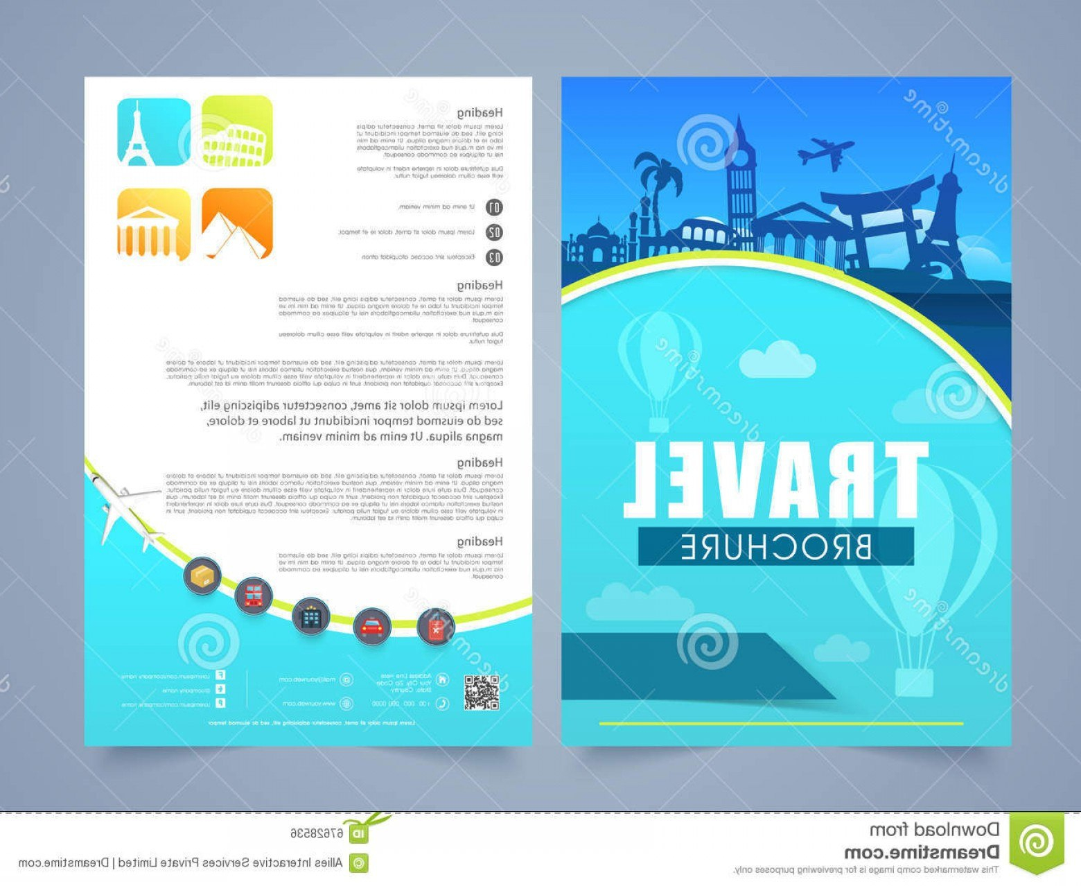 Travel And Tourism Brochure Templates Free  Soidergi for Travel And Tourism Brochure Templates Free