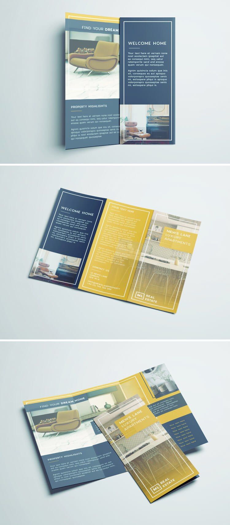 Tri Fold Brochure  Free Indesign Template pertaining to Adobe Indesign Tri Fold Brochure Template