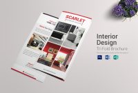 Trifold Interior Design Brochure Template in Tri Fold Brochure Publisher Template