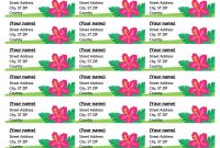 Tropical Labels  Per Page within Free Template For Labels 30 Per Sheet